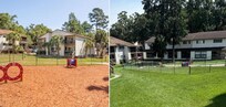 Left is photo used in listing; right is what the property looks like today