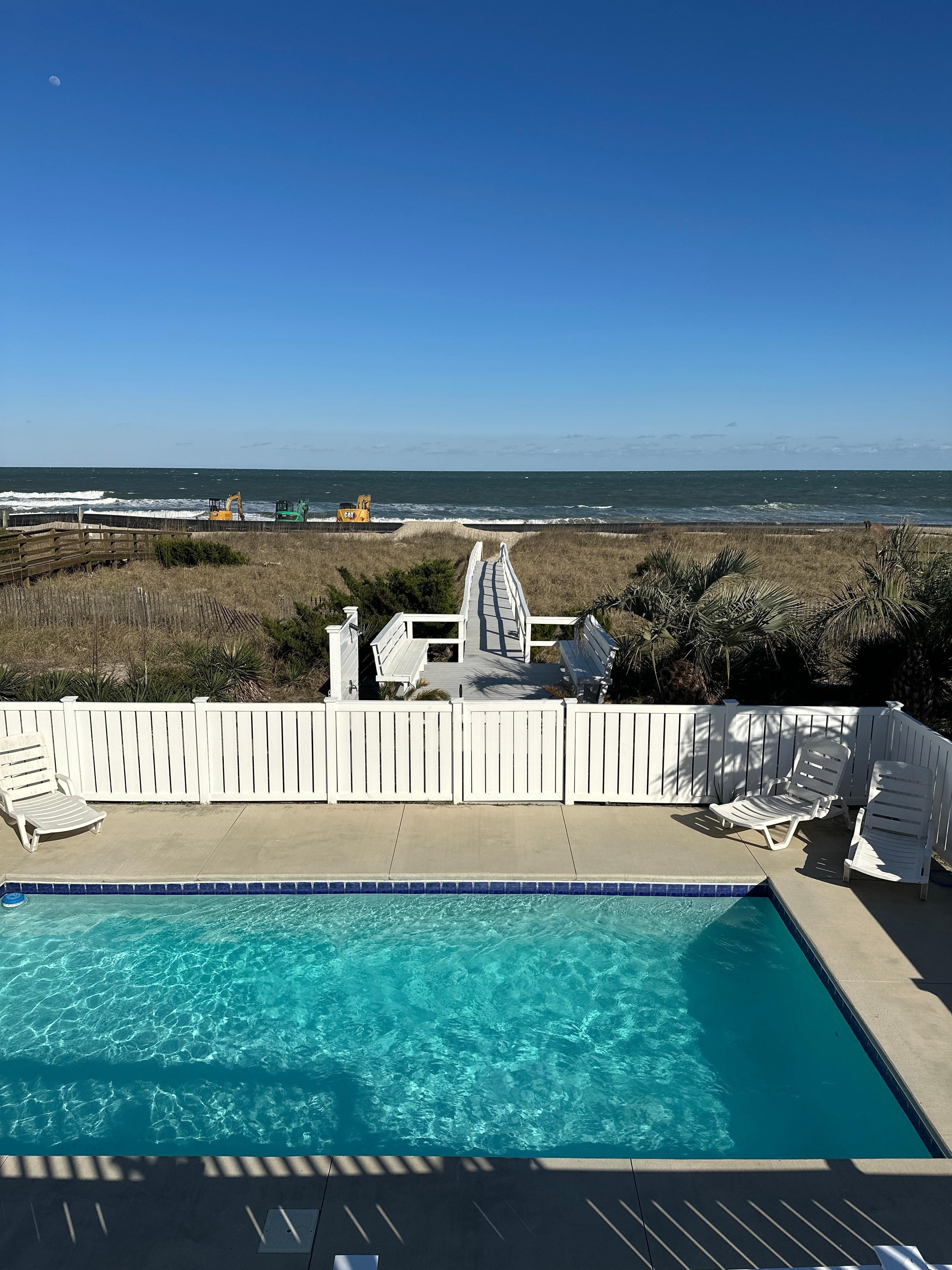 View from the top deck 