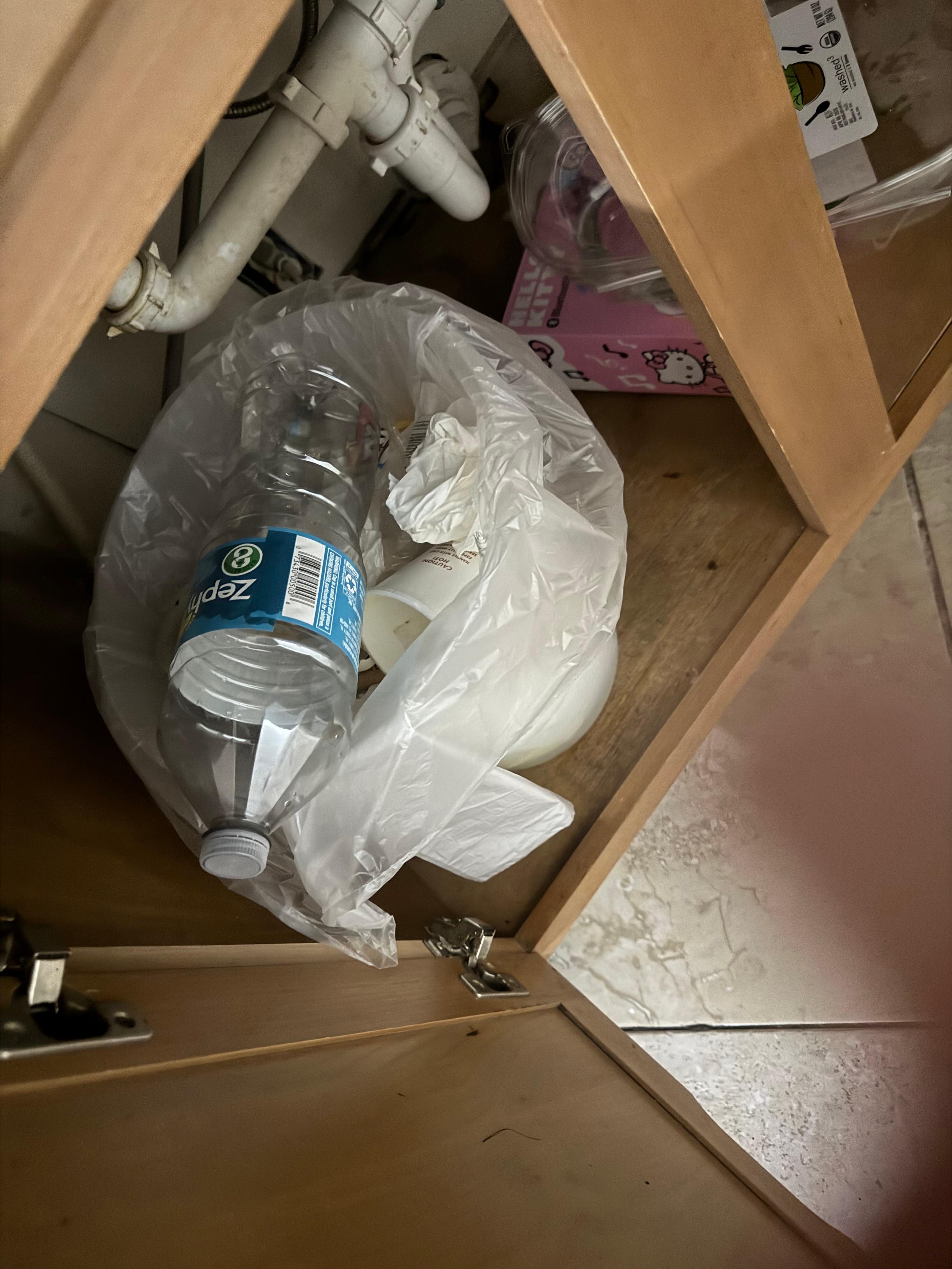 Trash from previous stay 