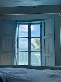 view out upstairs window