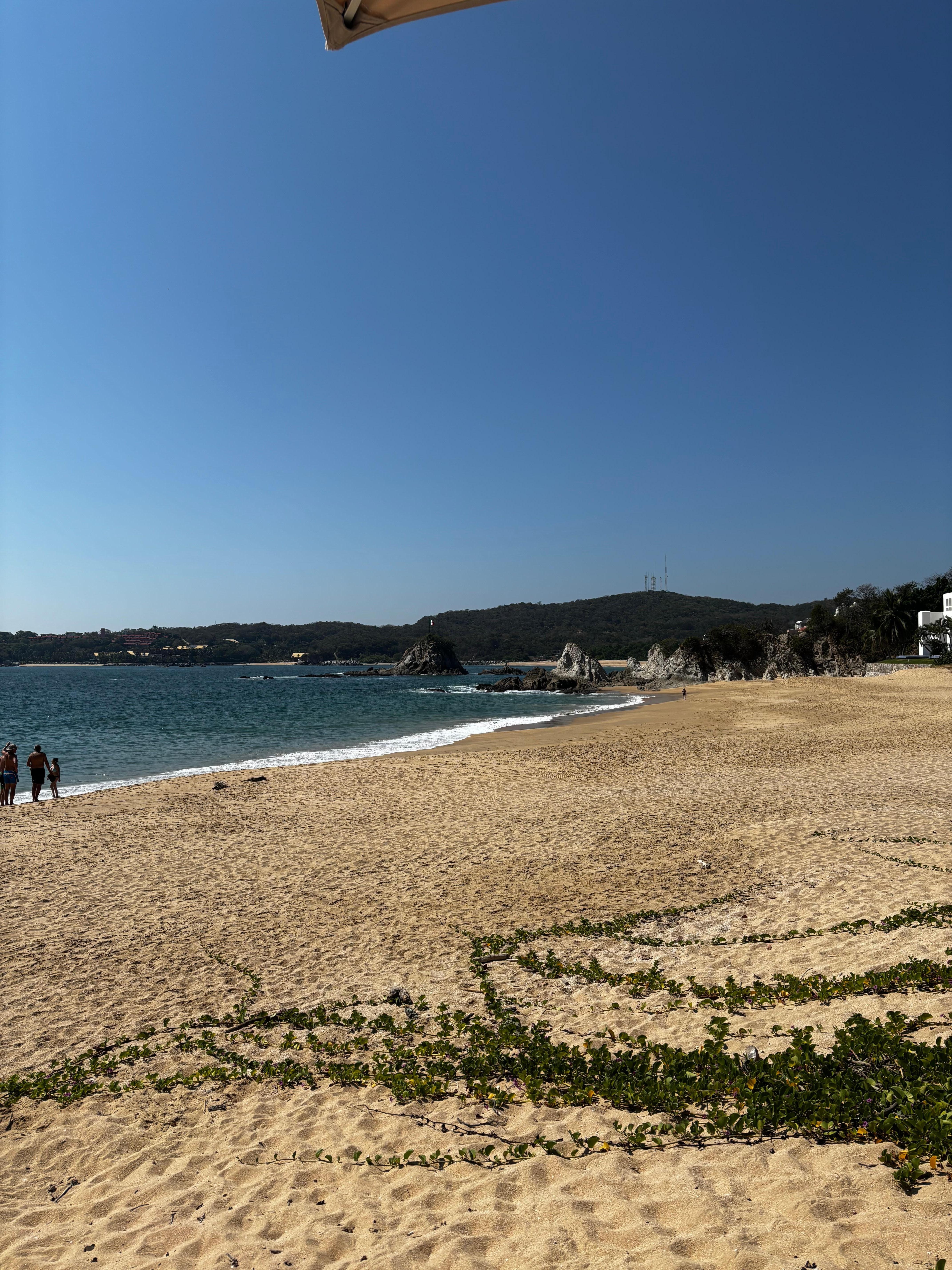 View of beach from side of property
