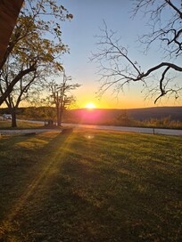 Morning coffee on the front porch