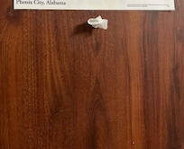 Tissue in the peep hole.
