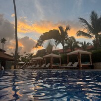sunset and pool view!