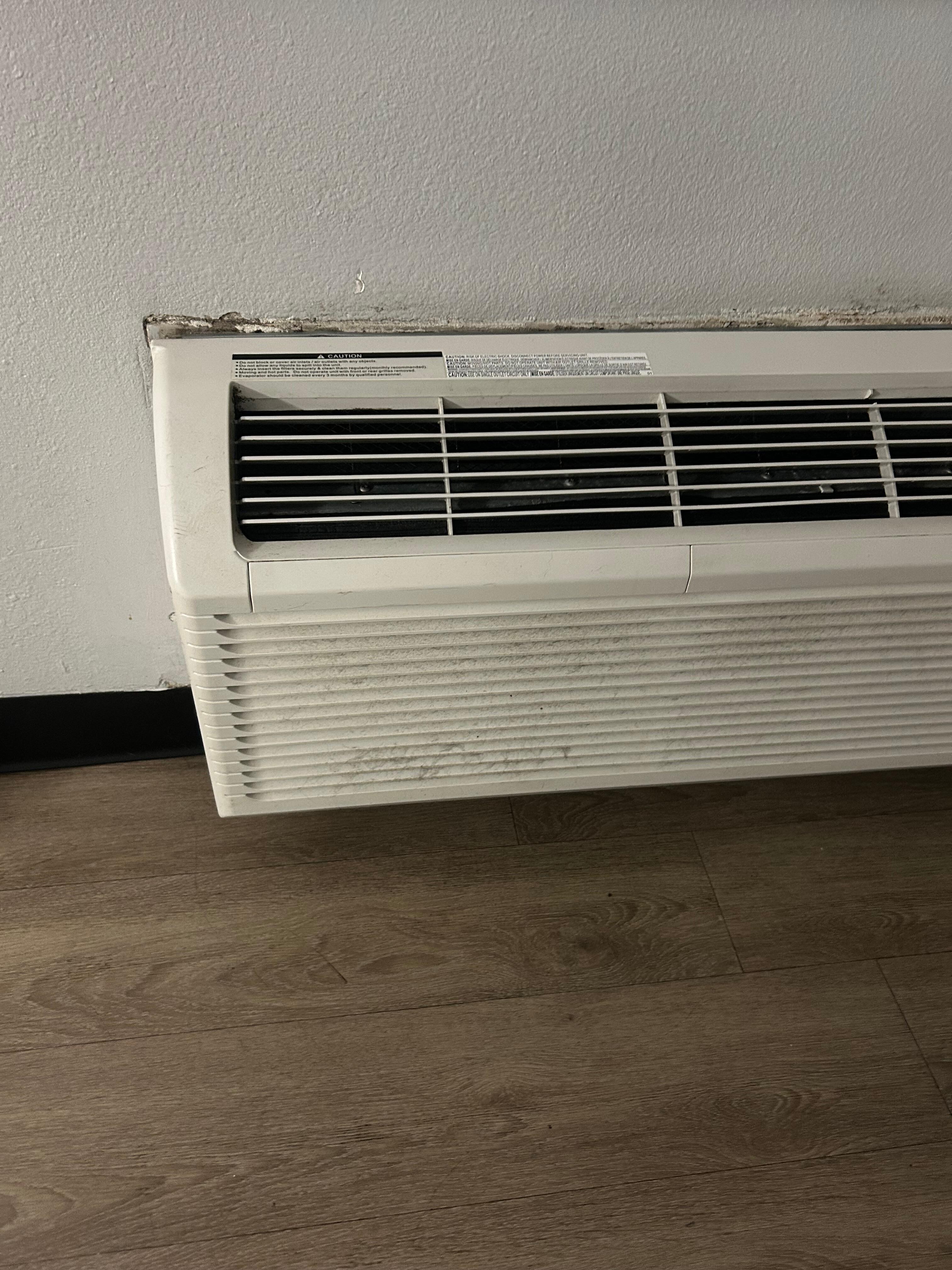 One location of dust build up