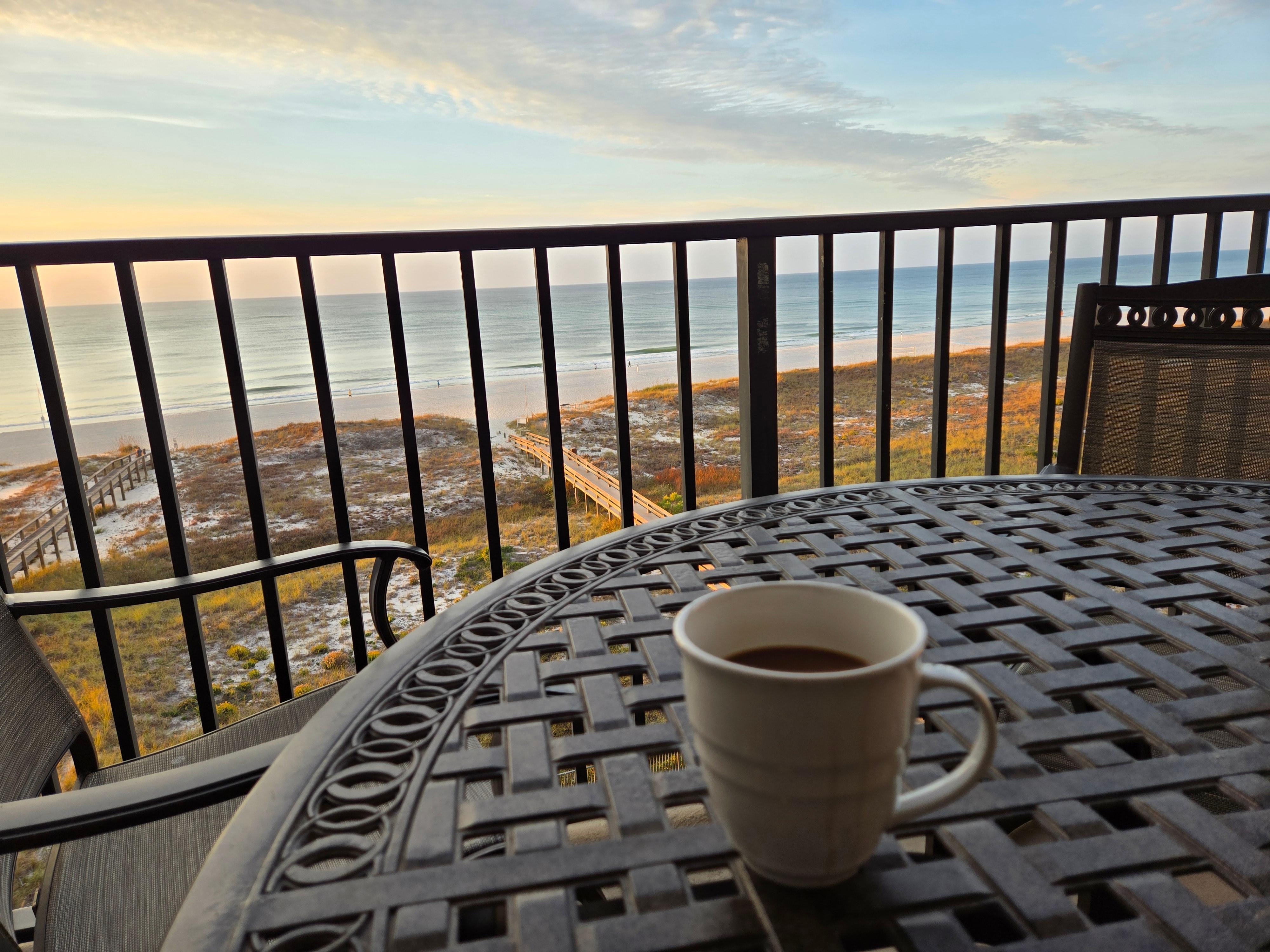 Perfect cup of morning coffee