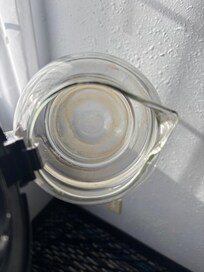 Dirty coffee pot