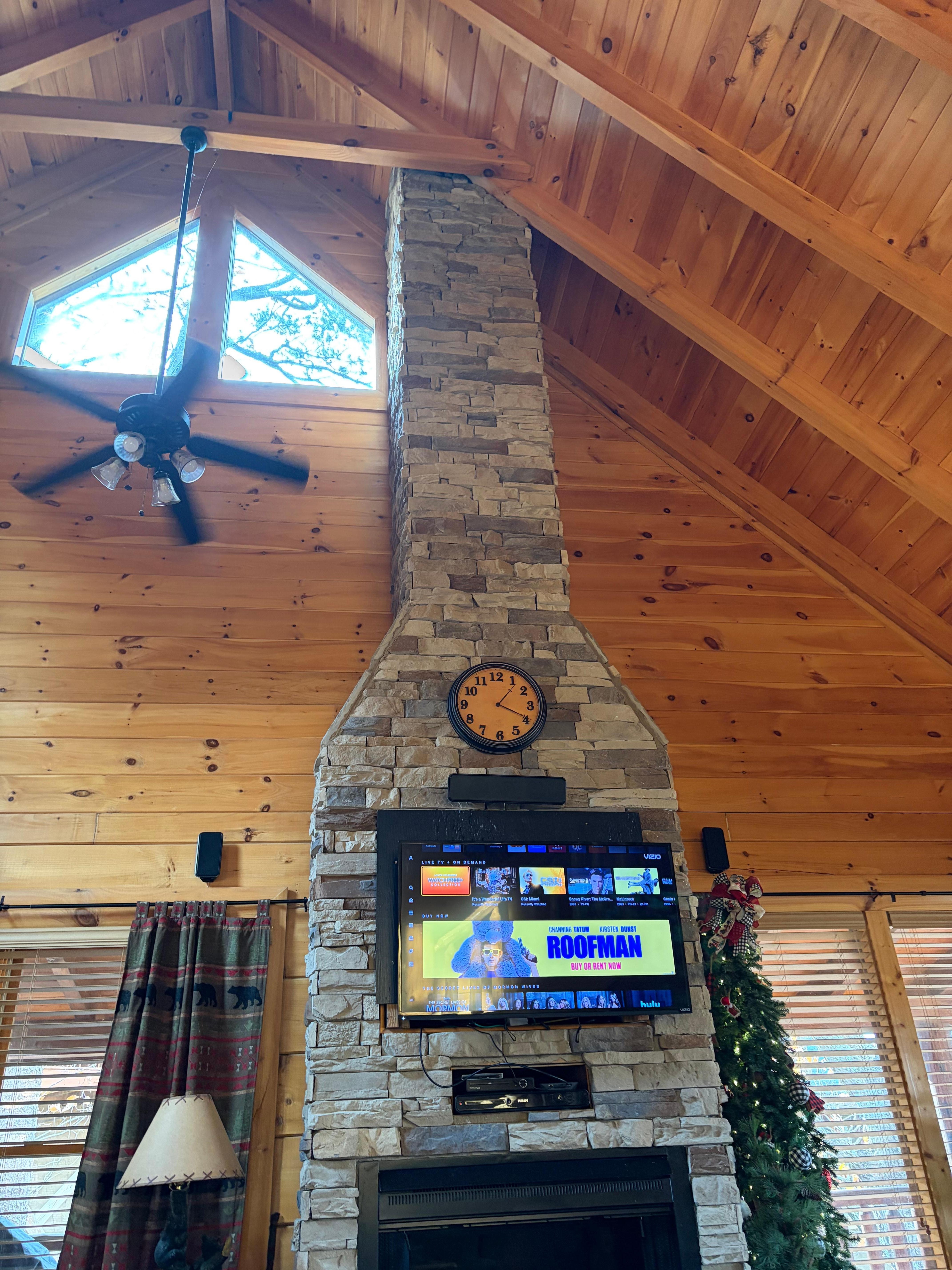 Living room fireplace 