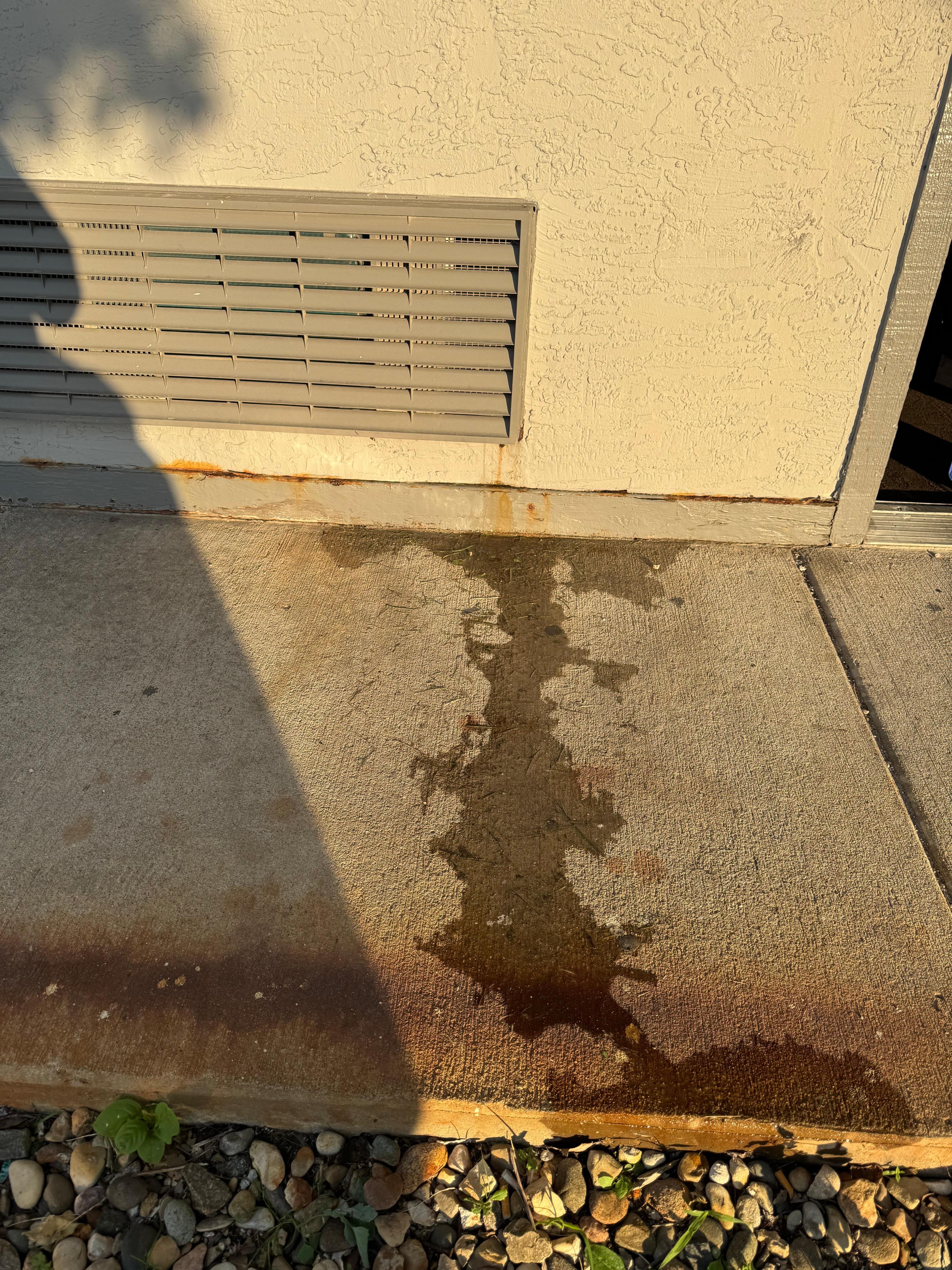 Leaking ac outside