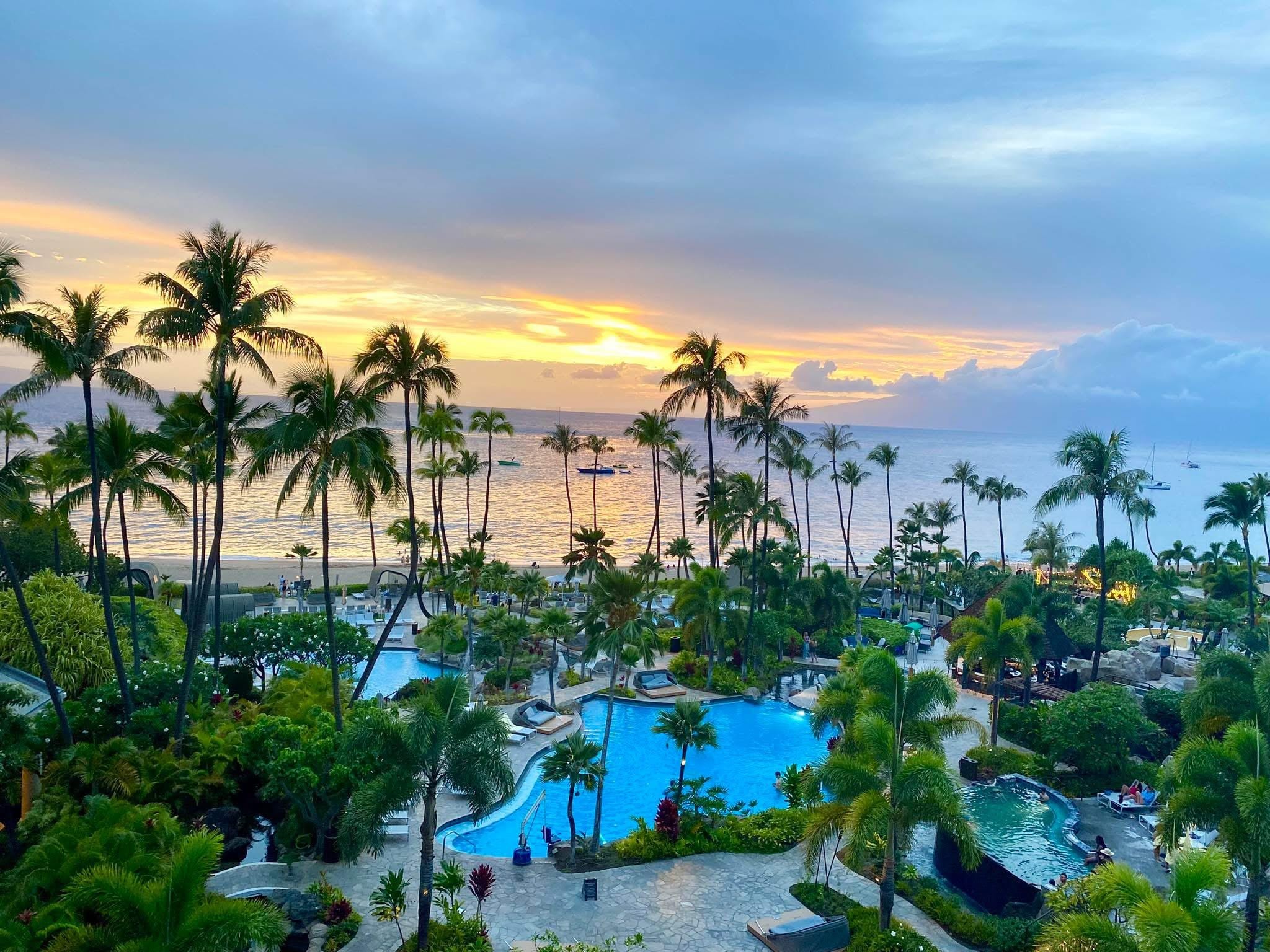 This was the view from my balcony. I highly recommend spending extra for an ocean view.