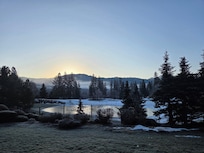 Morning view from the patio.