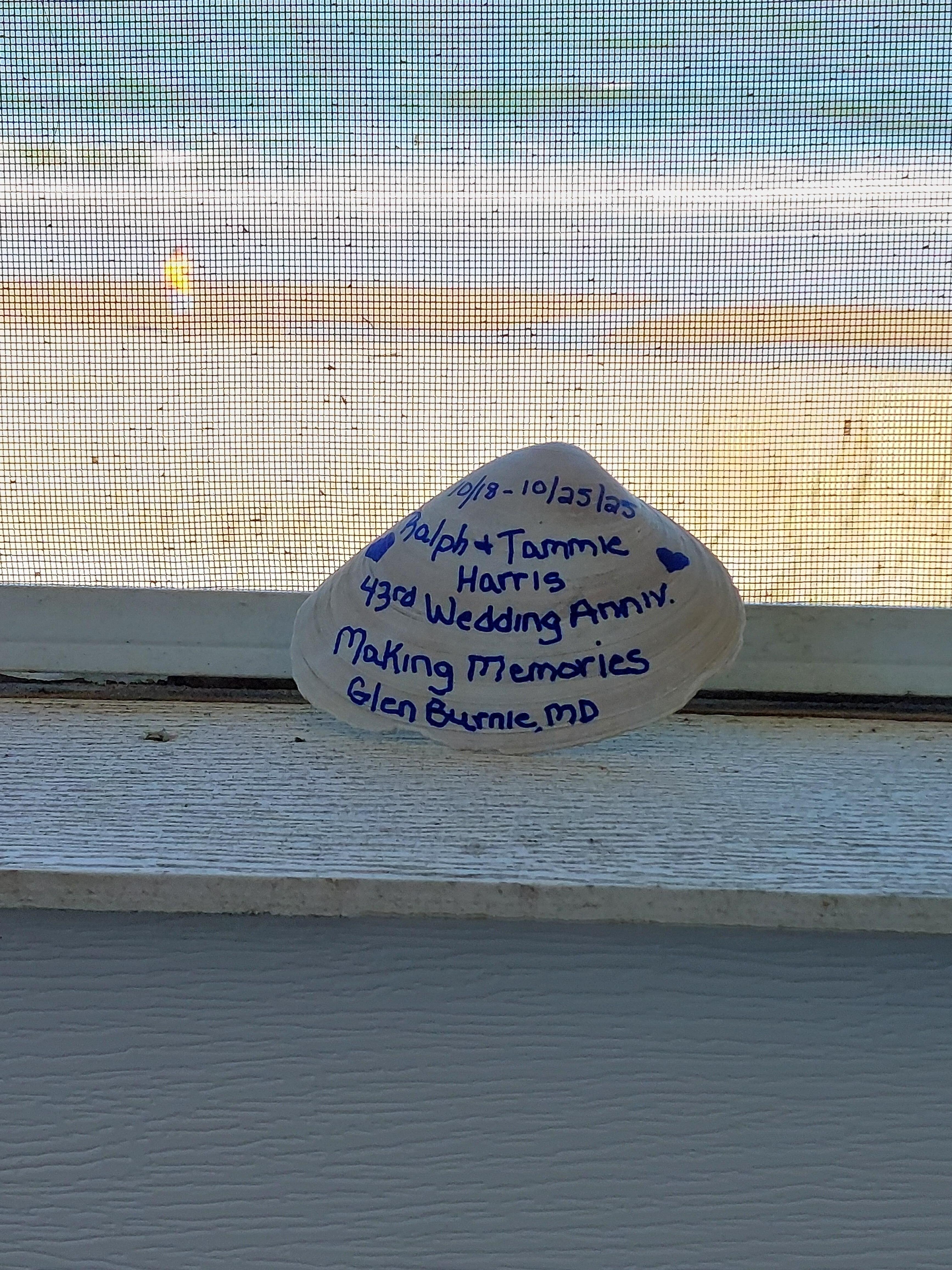 Our shell to leave with the others at the house