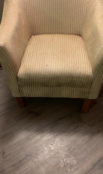 Chair was dirty and nasty