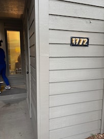 Nice light up feature of the condo number in the evening