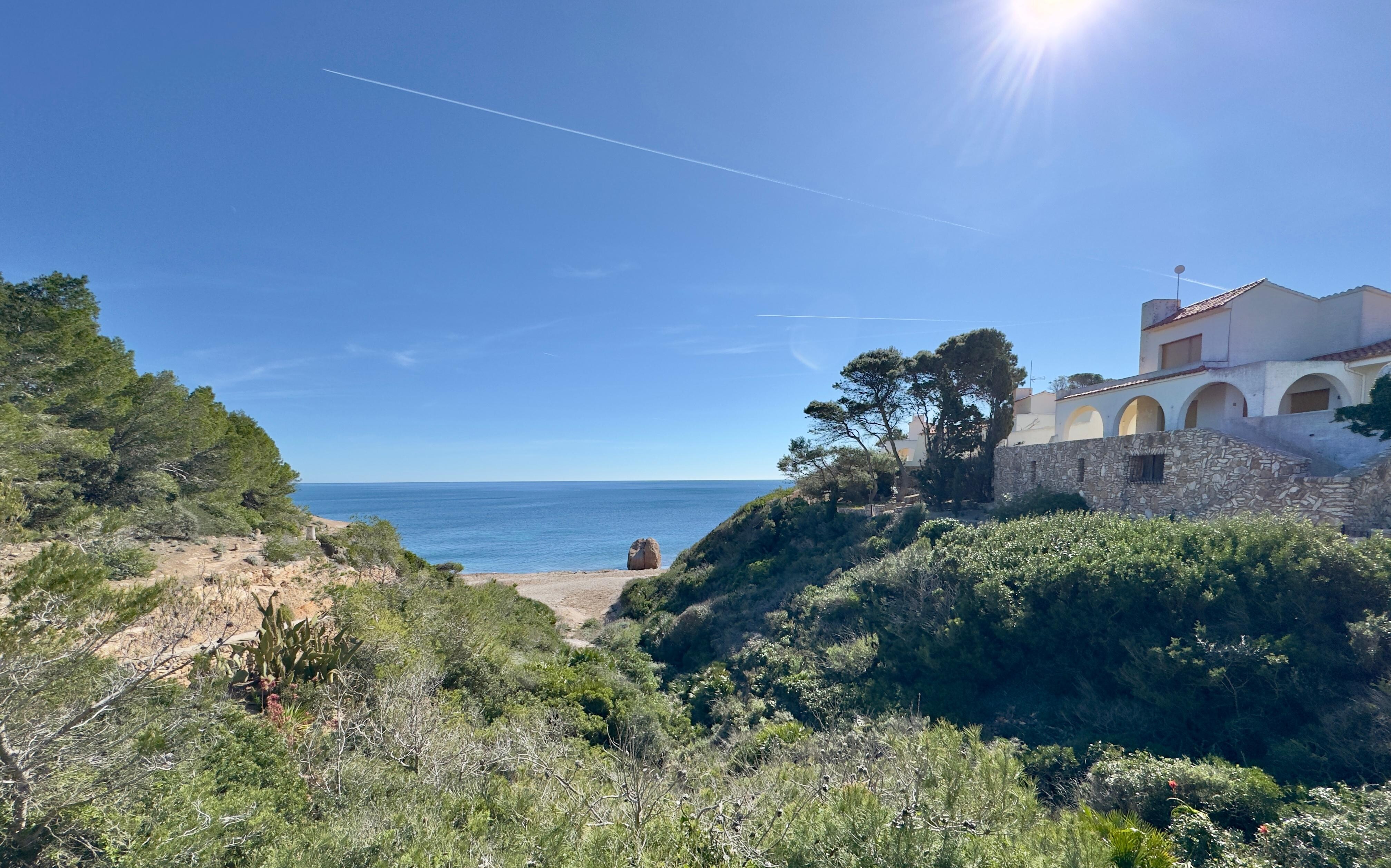 Beach on the GR92 out the back