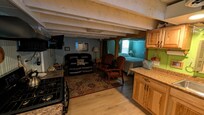Entering the cabin