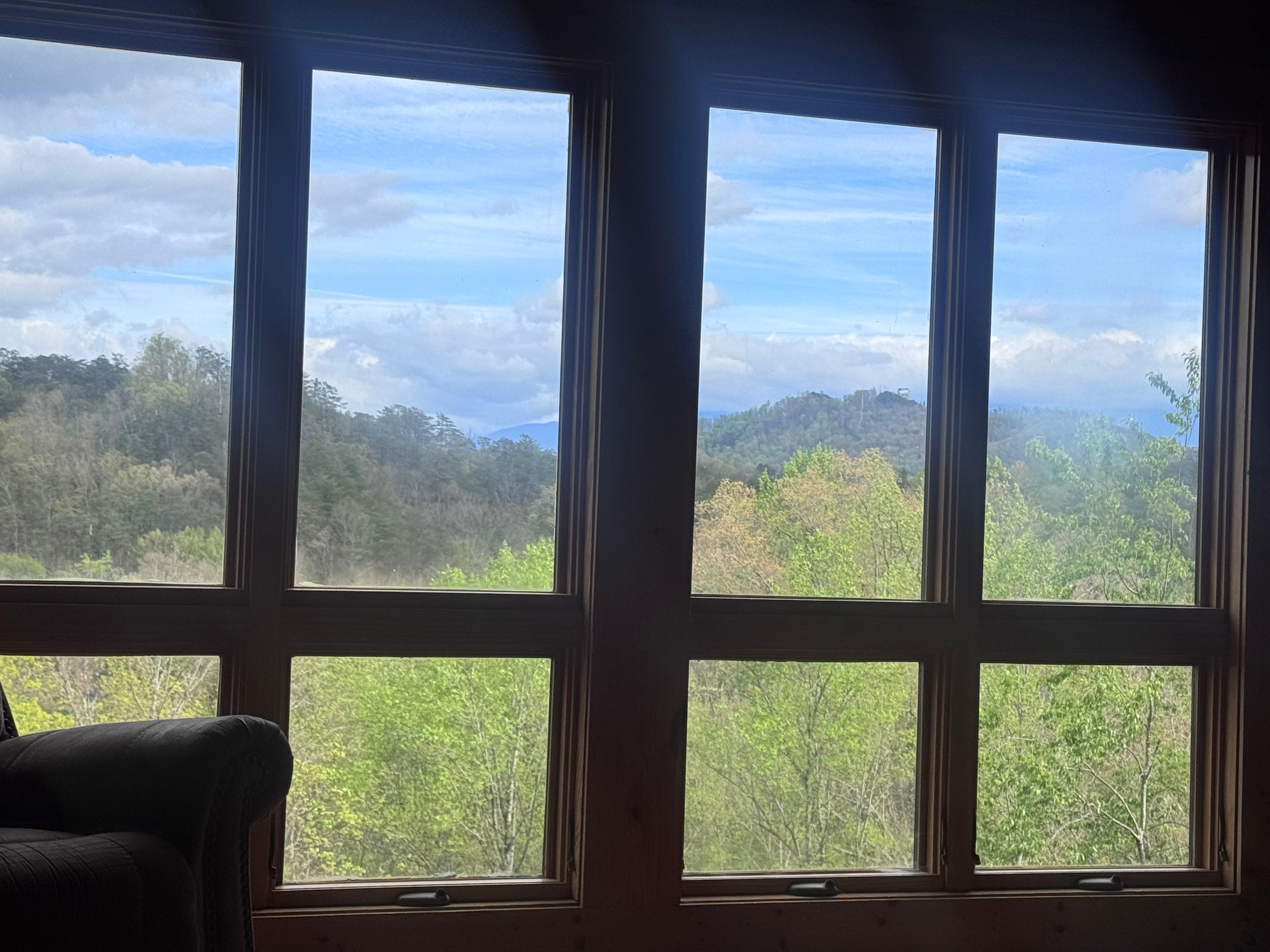 View from the main floor living room. 