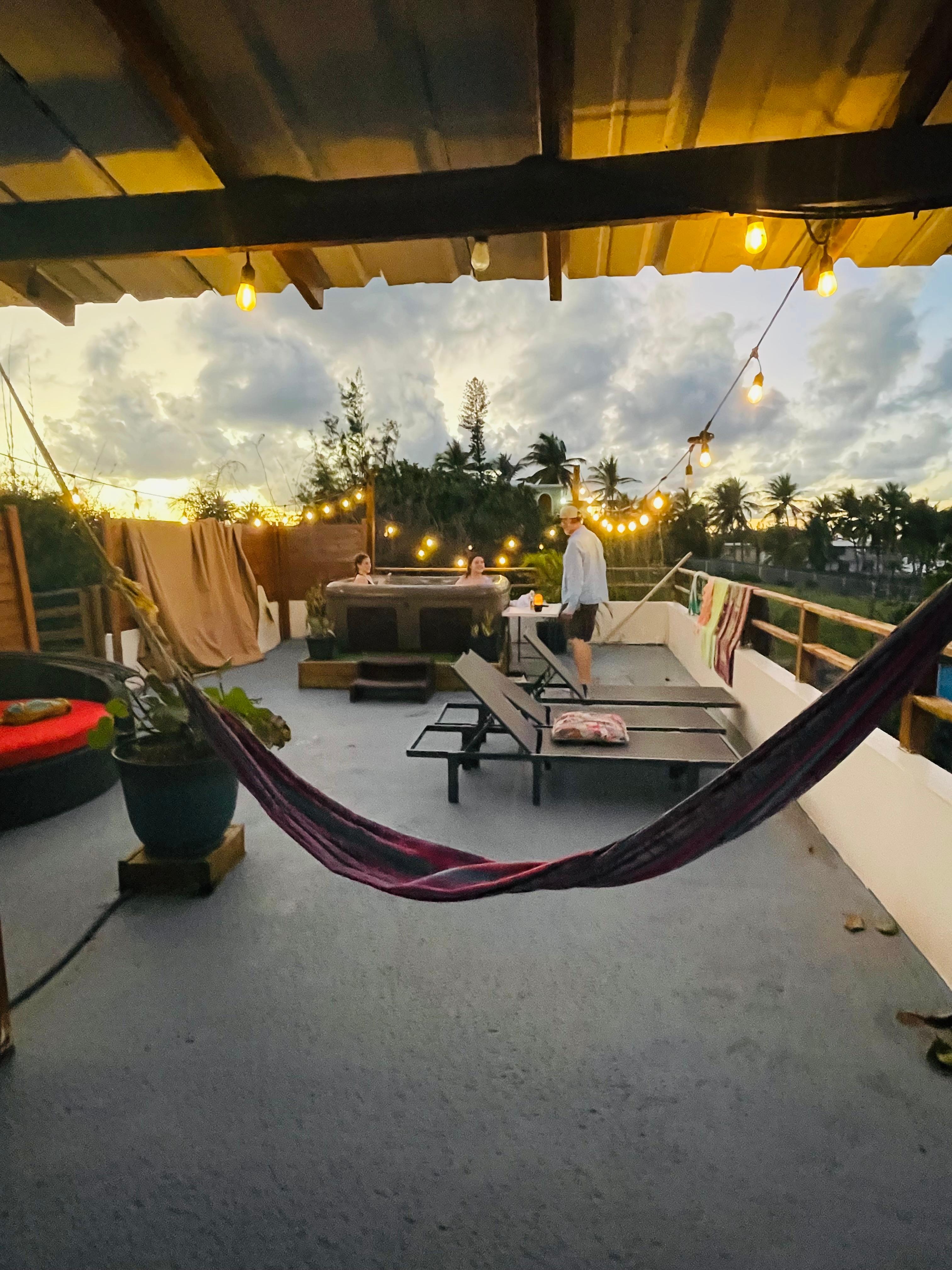 Hanging out in the evening 