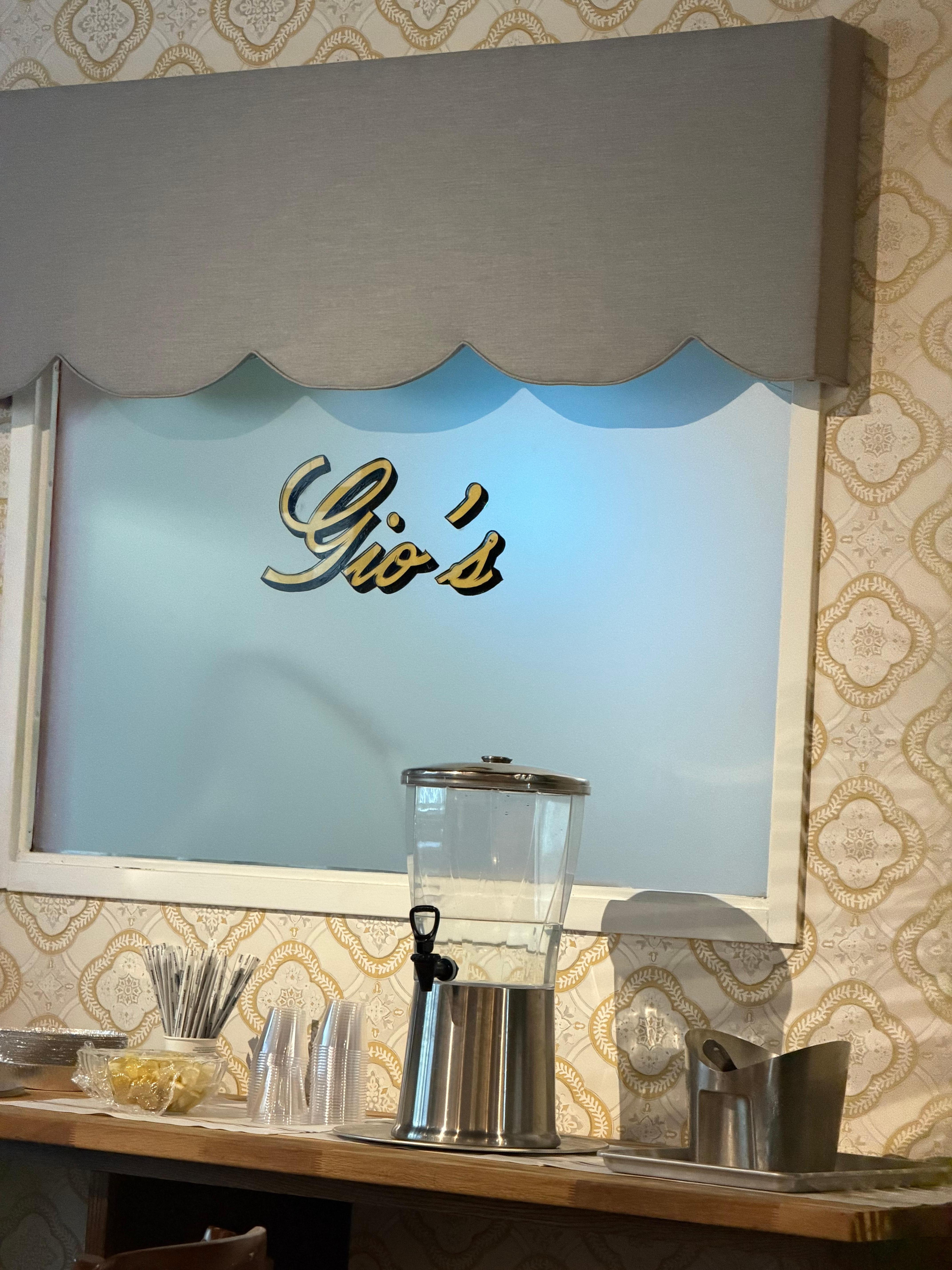 Gio’s was an Italian Restaurant close by 