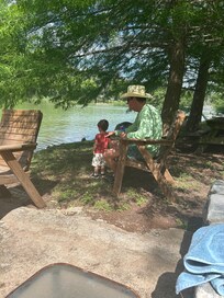 Grandpa and grandson chilling!