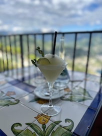 Lemon granita at lunch