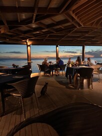 The overwater restaurant
