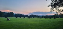 The perfect view of the sunset from our little spot for the weekend. The owners did a great job with placement of the wagon when they built it.