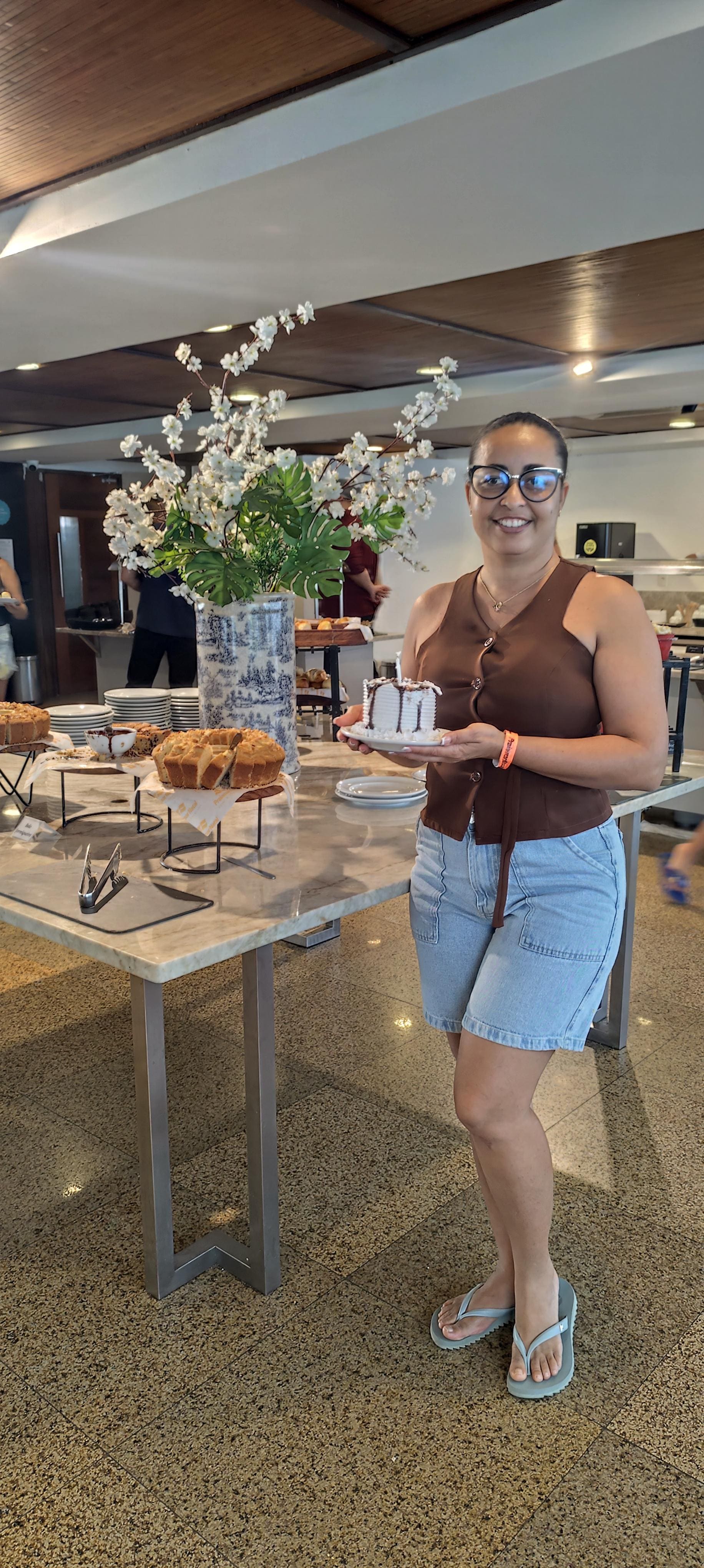 Comemorando o niver no restaurante do Praiamar hotel 