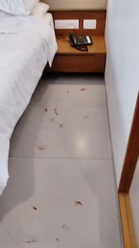 My feet bled due to the glass cuts.