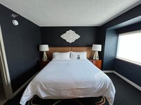 King sized bed was clean and comfortable