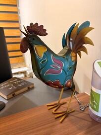 Cute decor at reception desk