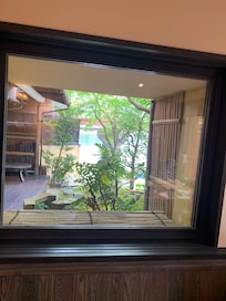 view out the dining room