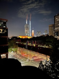 Great rooftop deck to enjoy a late night coffee