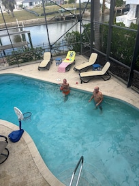 Beautiful heated salt water pool