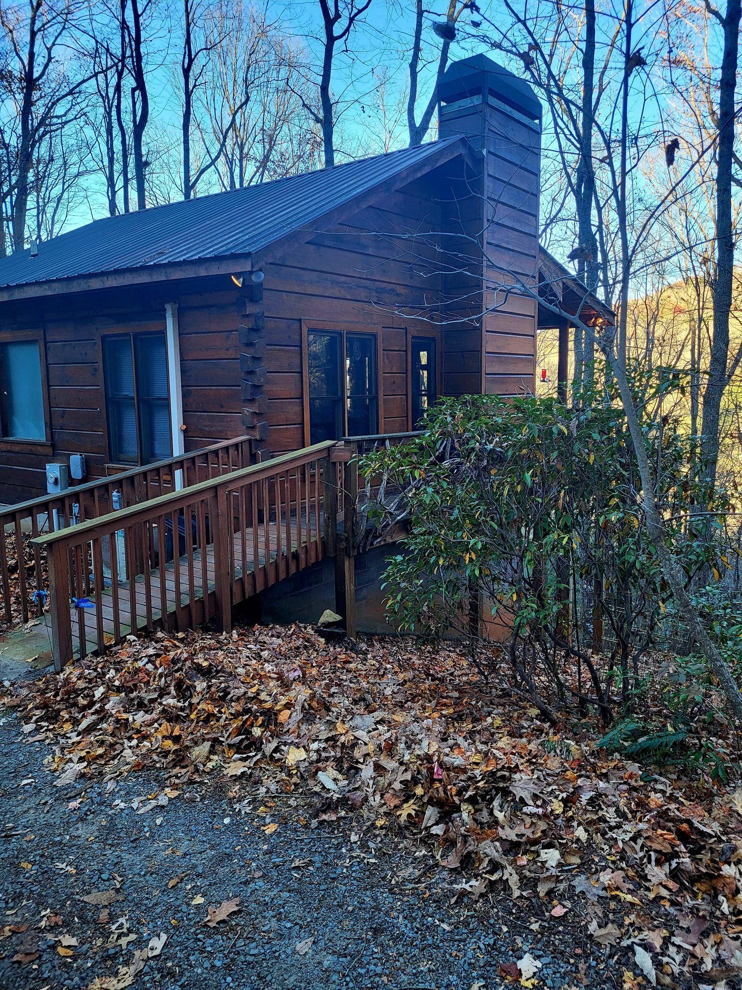 Cabin on top of the mountain 