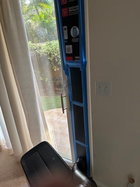 Lower bedroom temporary AC