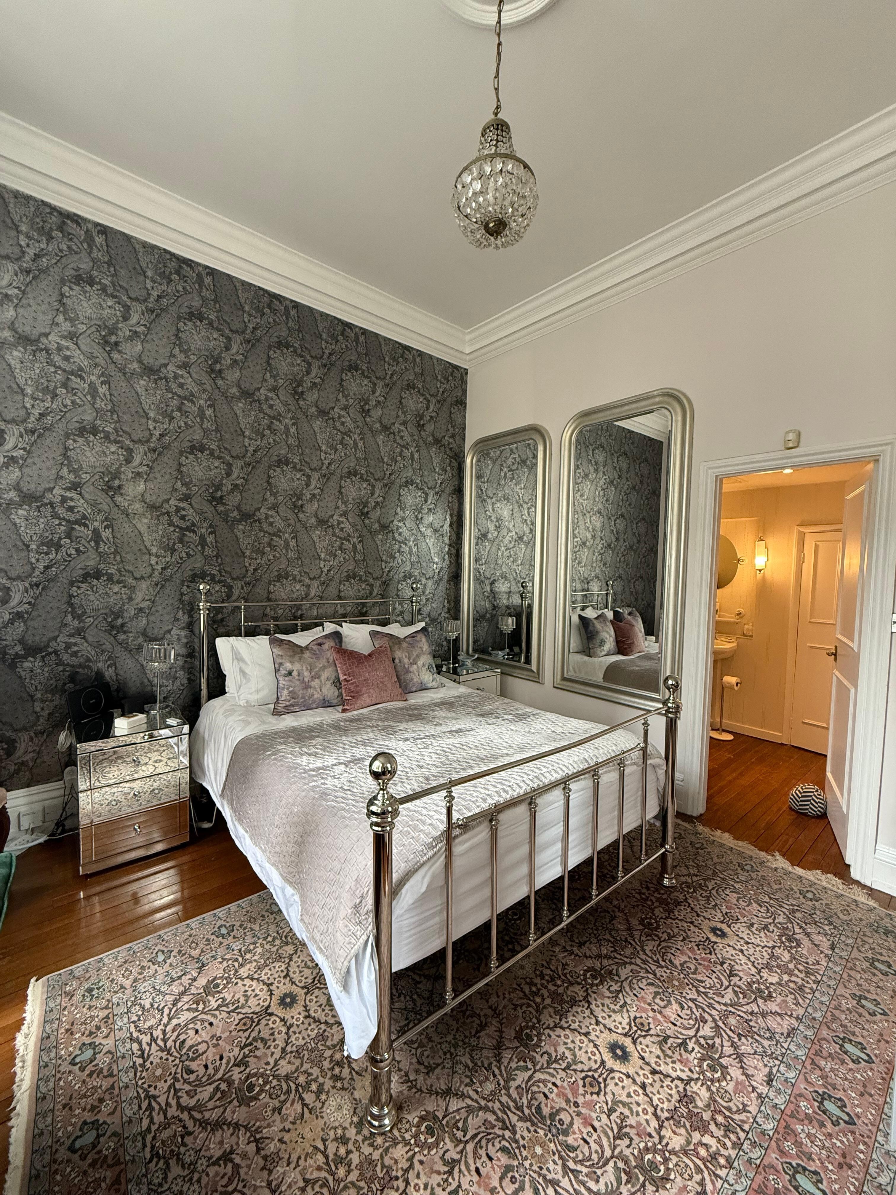Second bedroom with attached bathroom. 