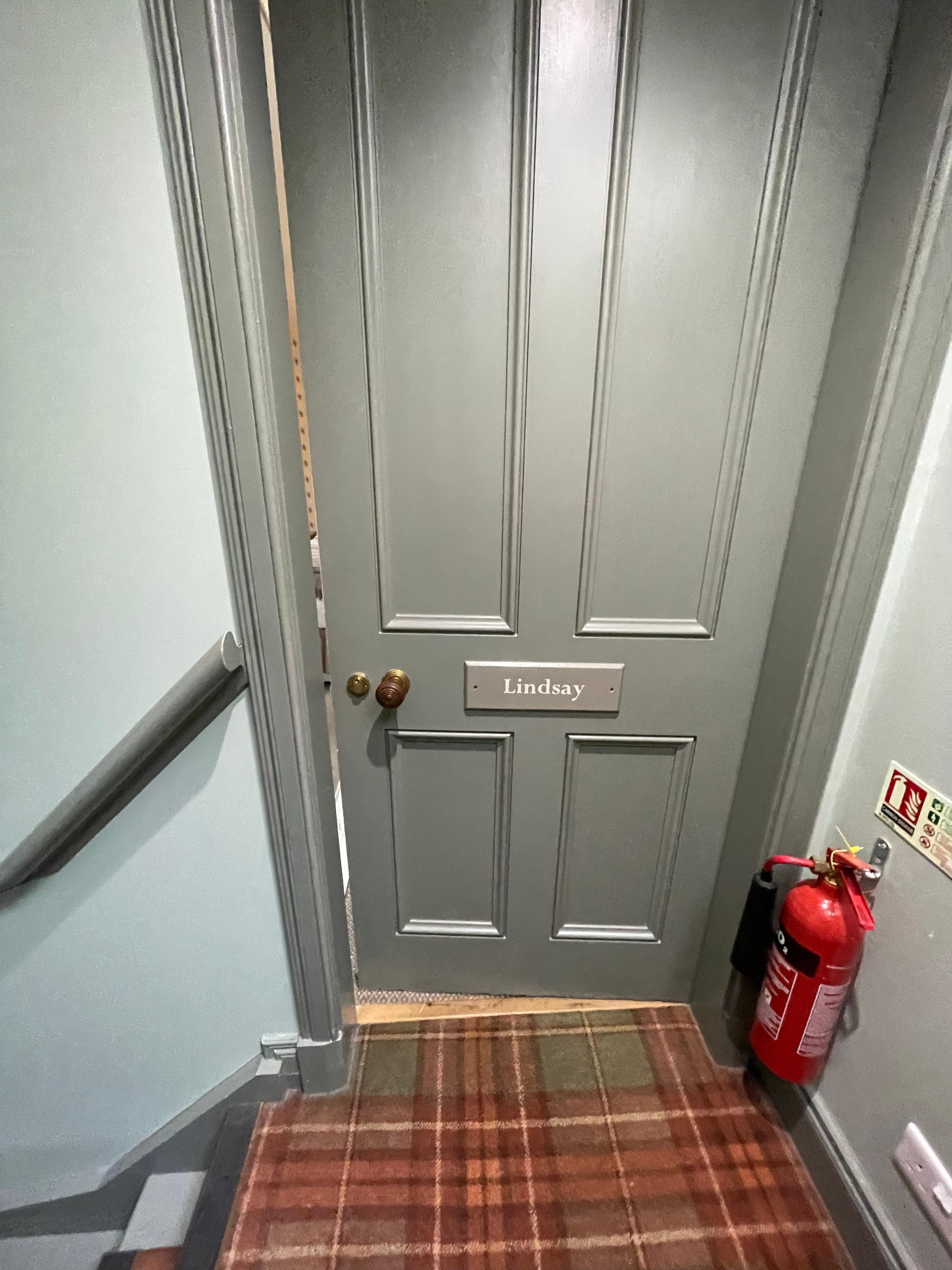 Spacious double room, lovely bathroom and views out front spectacular. 