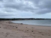 View from beach looking towards accomodations