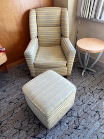 Nice chair and ottoman