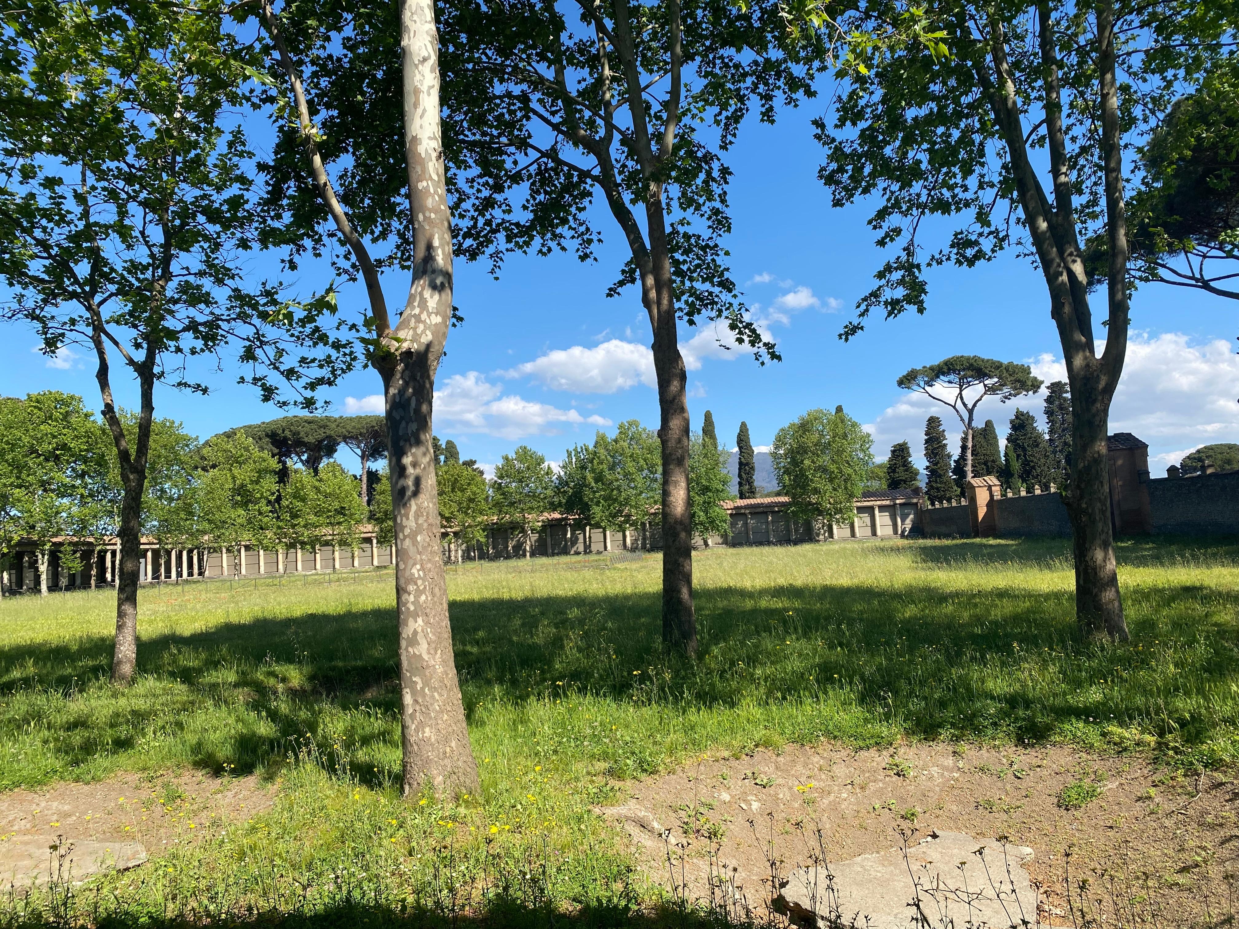 Right across Pompei Ruins
