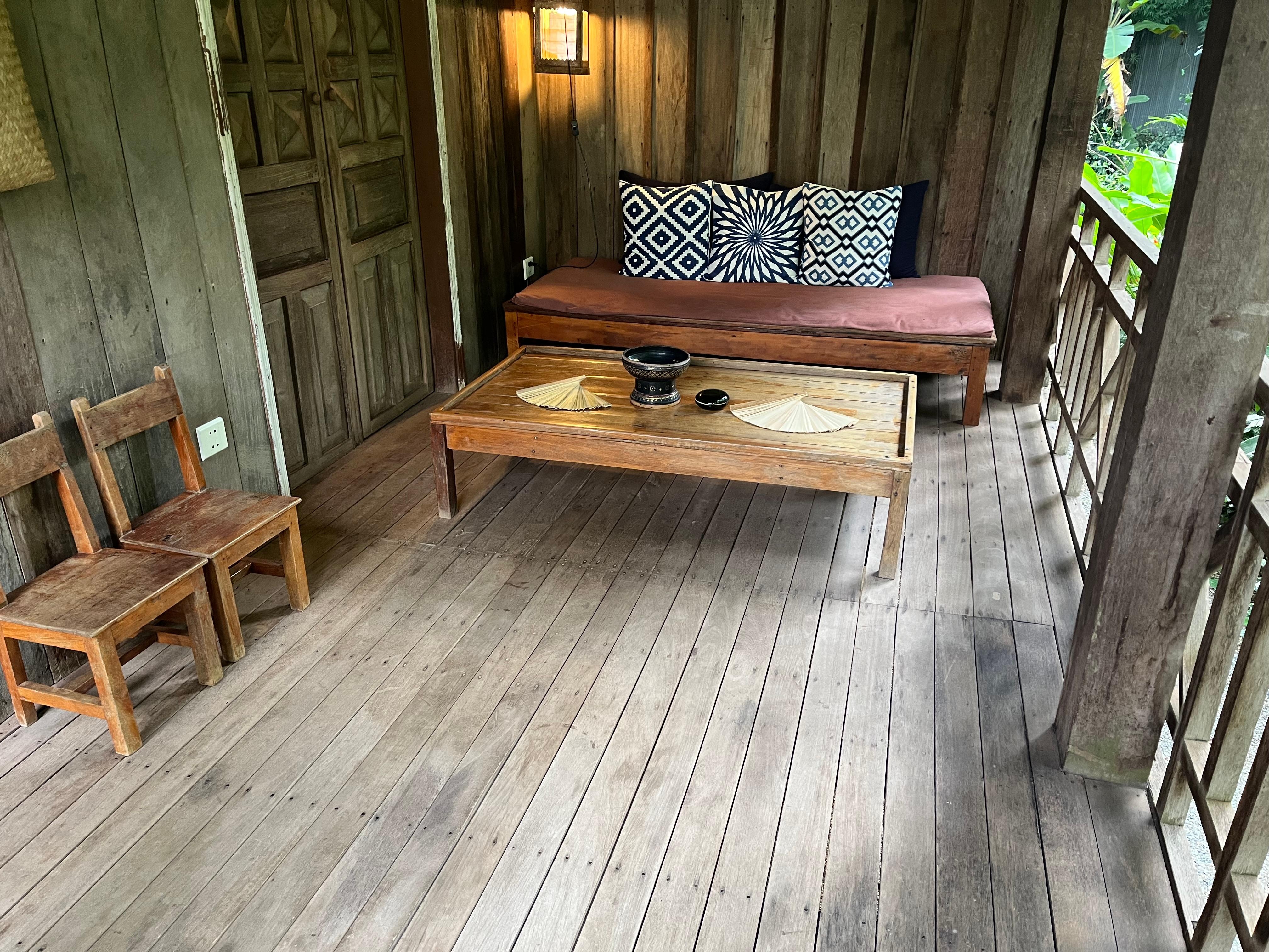 Front porch of Lodge #9 where we stayed