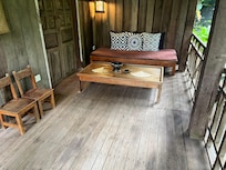 Front porch of Lodge #9 where we stayed