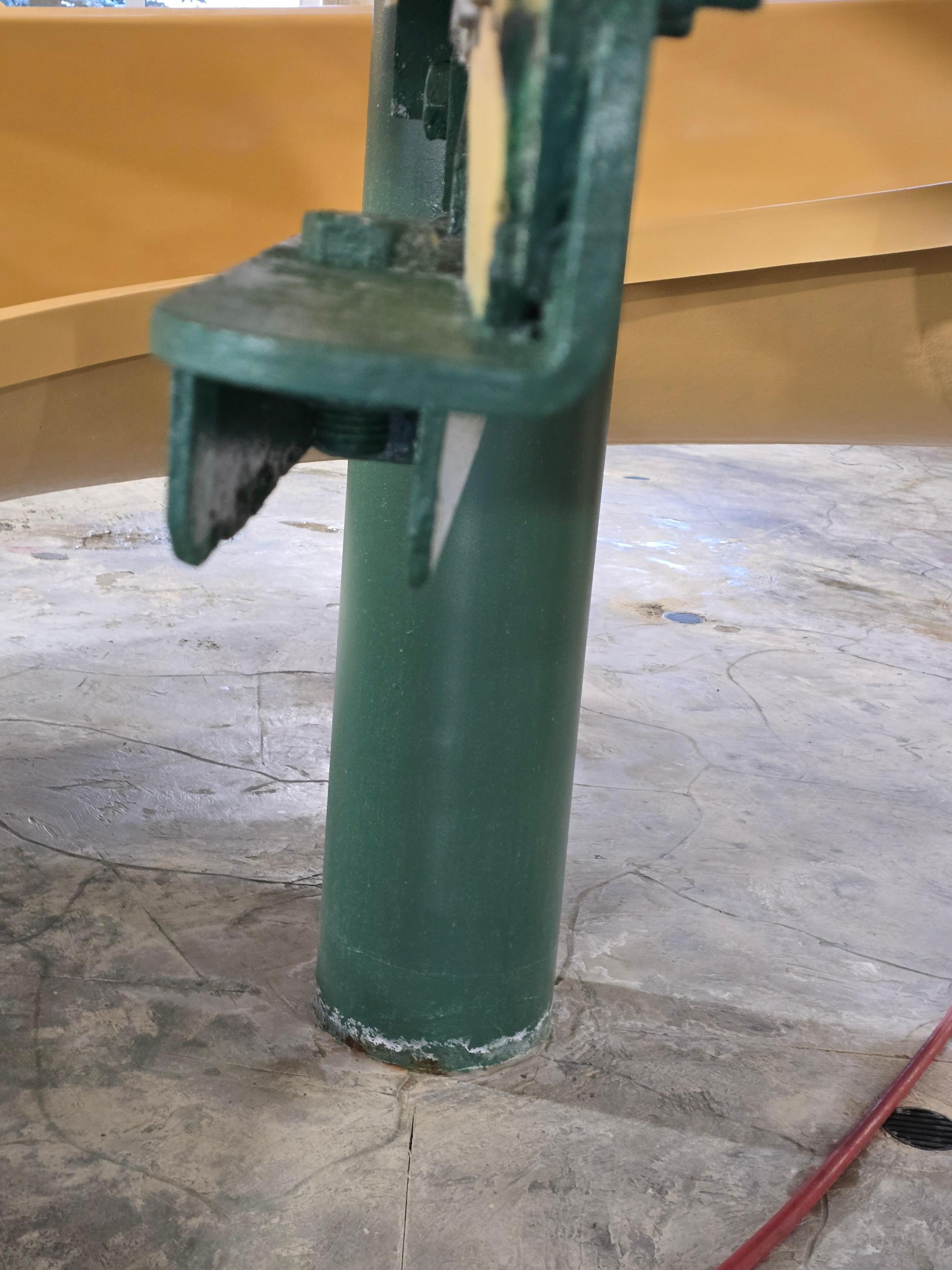 The beam. Even some pool noodles or spray foam to soften the blow if it were to happen again. 