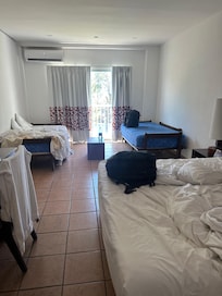 Threee beds instead of two, witch I had to request covers for.