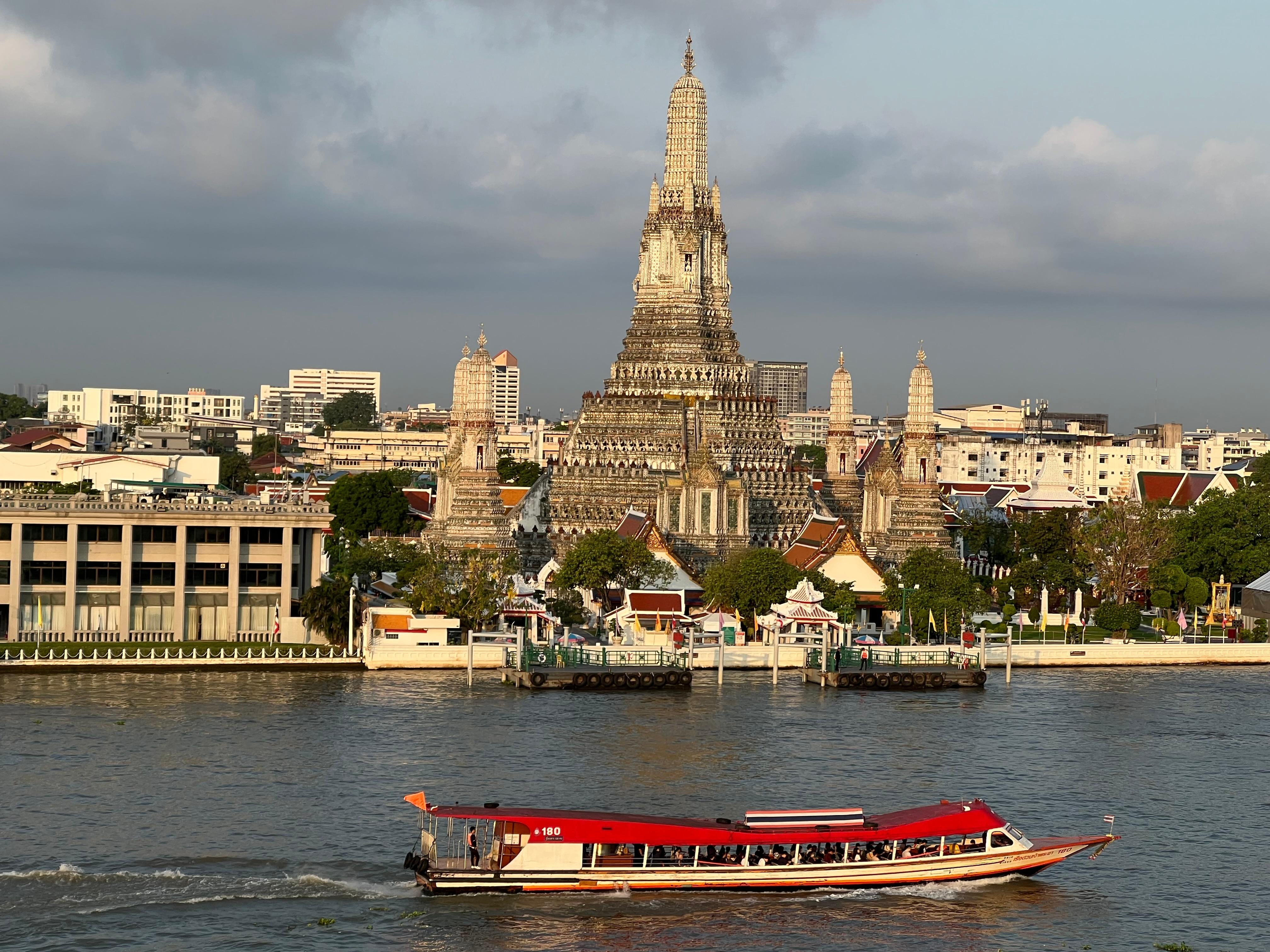 View from hotel rooftop 