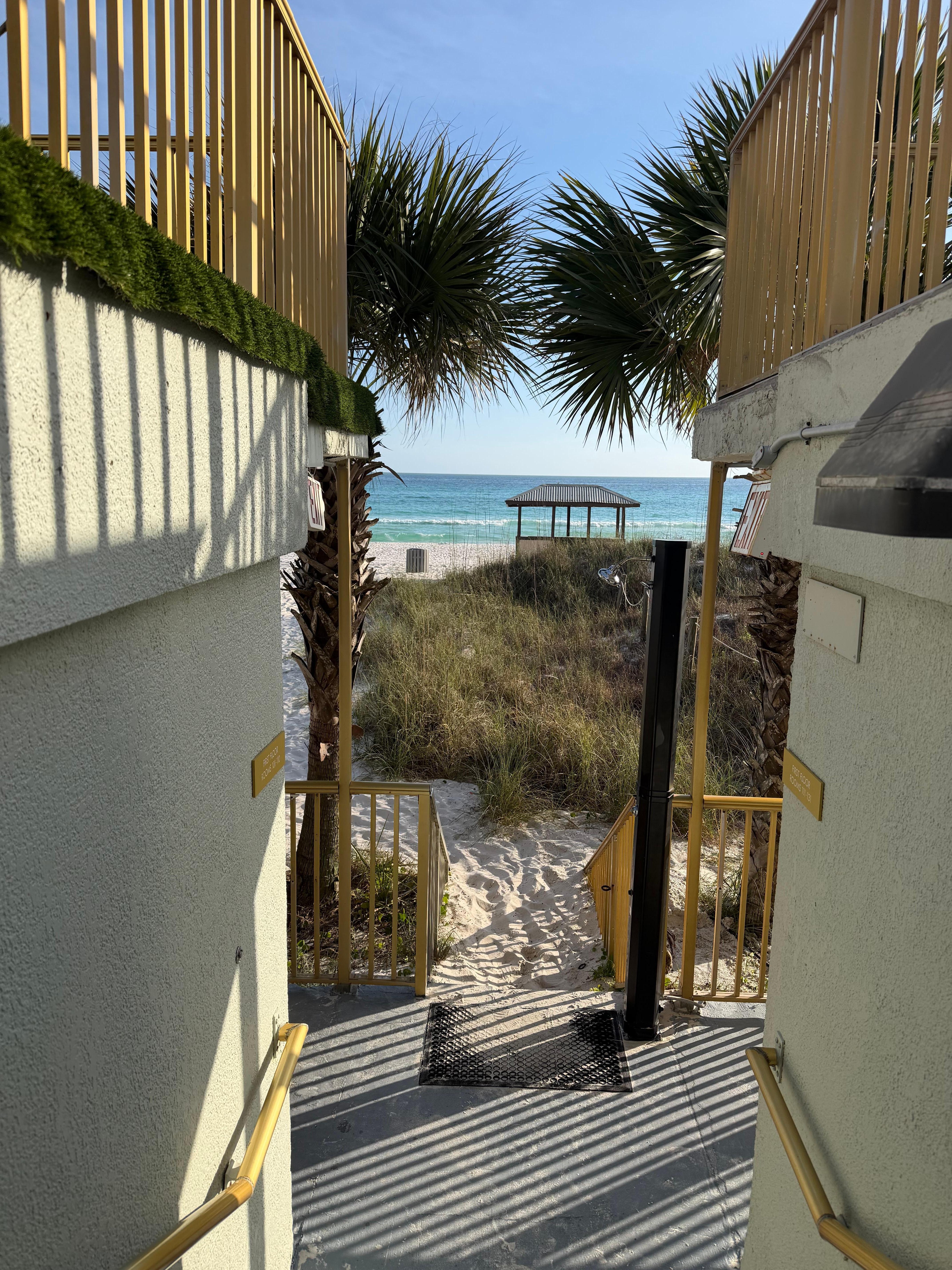 Steps away from the ocean