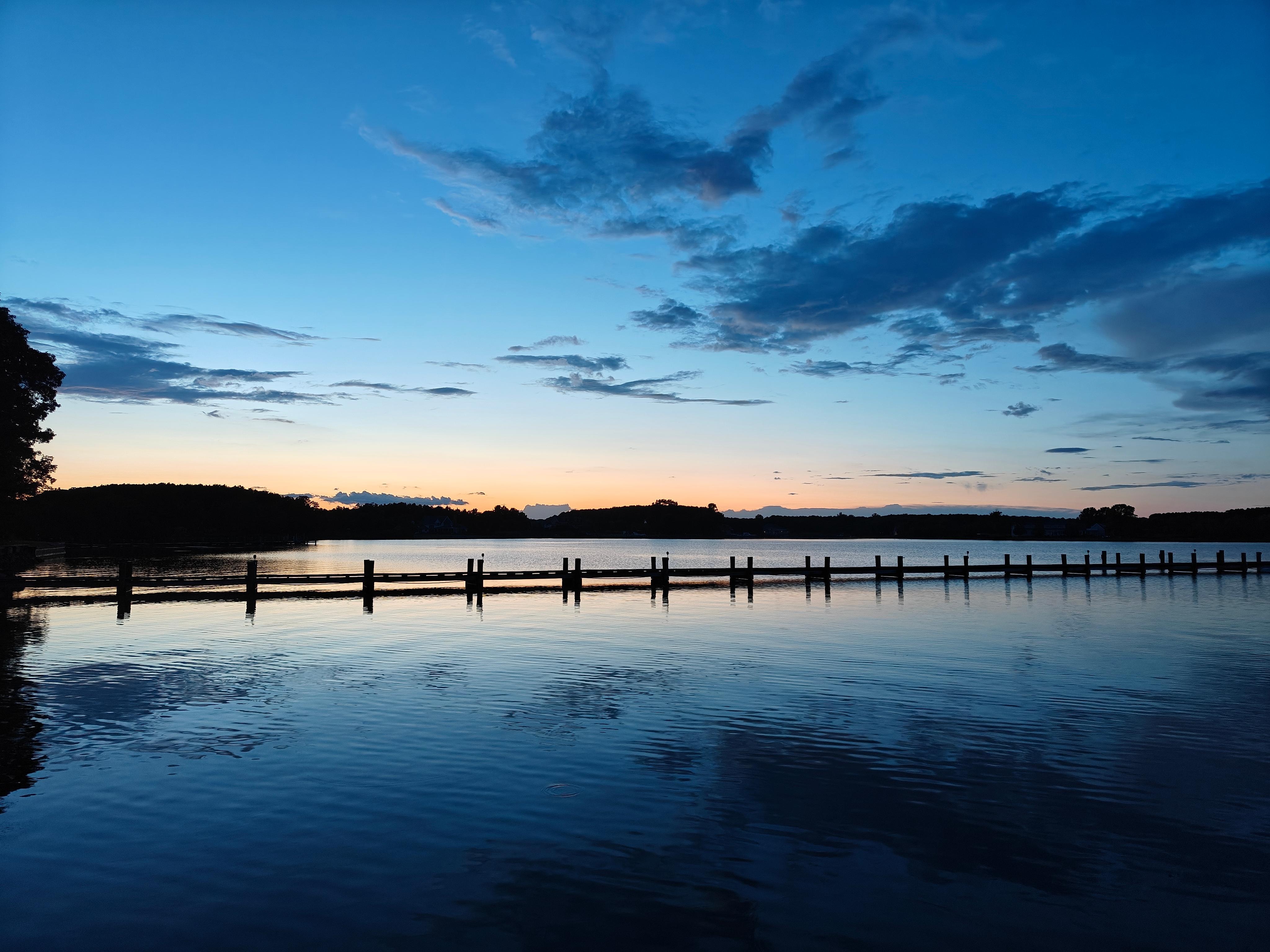 The cove just after sunset.