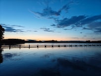 The cove just after sunset.