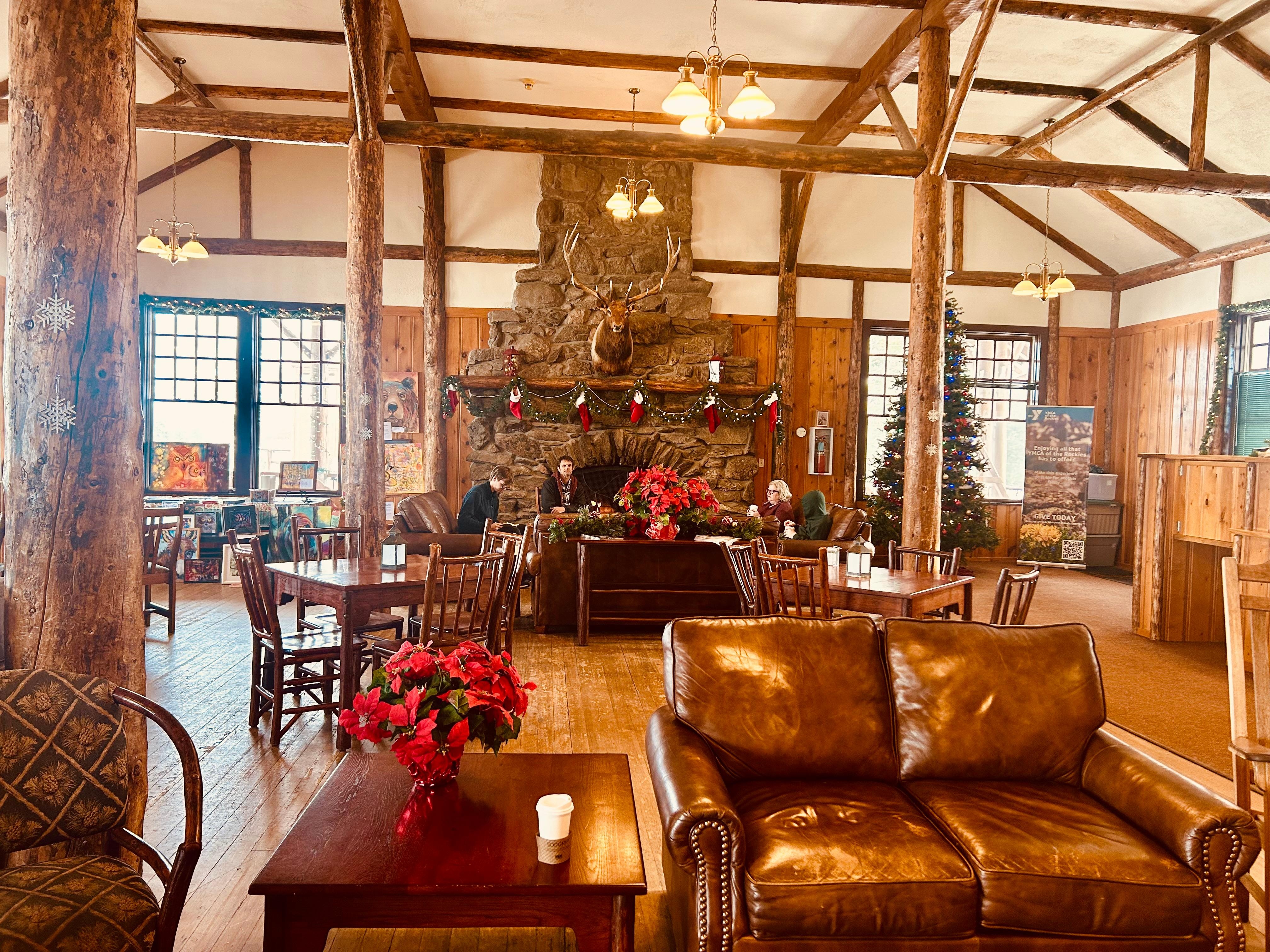 Inside of the main lodge